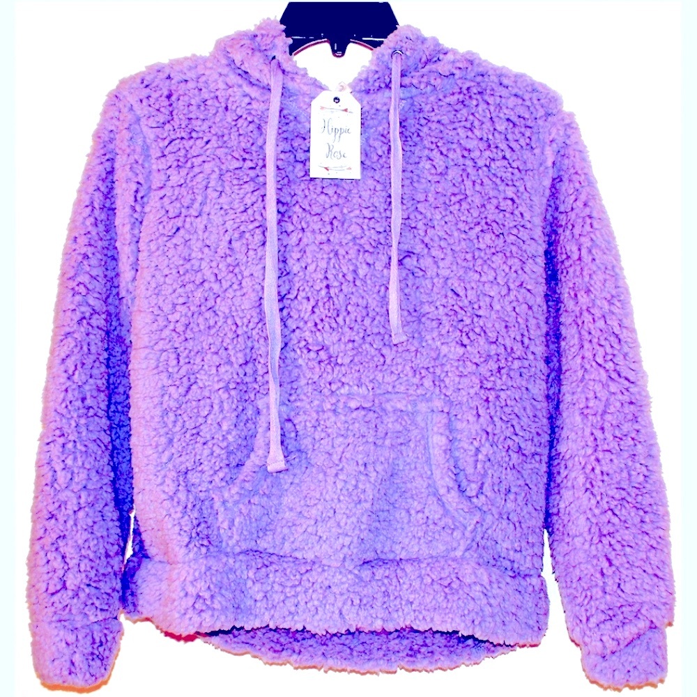 Hippie Rose soft Juniors Hoodie Fleece size M - Picture 3 of 9